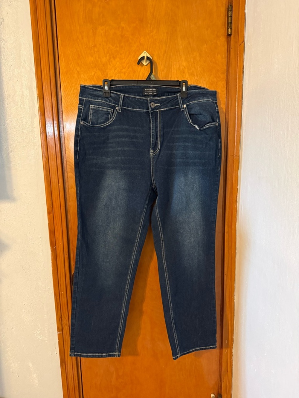 BloomChic Straight-Leg Dark Blue Women’s Jeans Size 18